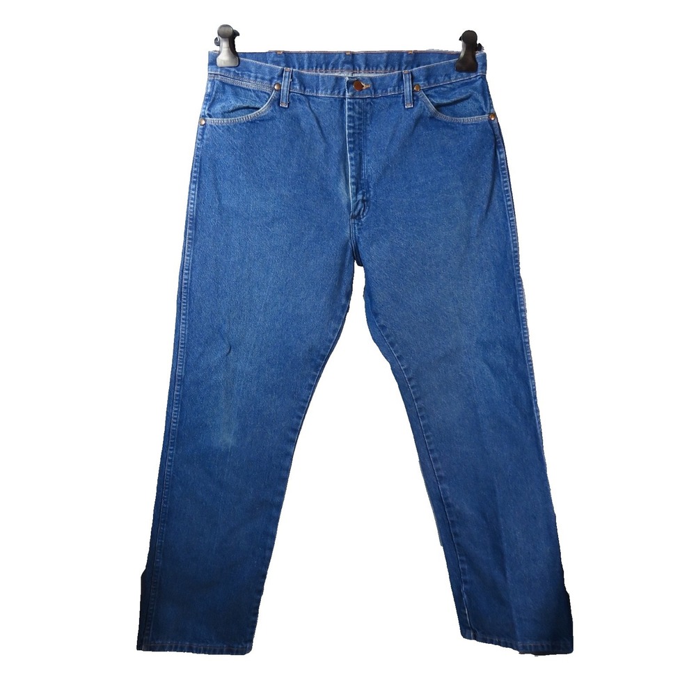 WRANGLER JEANS Original Fit Cowboy Cut Prewashed BOOT CUT Blue 13MWZPW sz 38x32